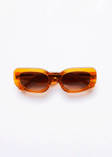 Afends Unisex Super Haze - Sunglasses - Clear Orange - Afends unisex super haze   sunglasses   clear orange 