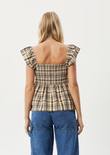 Afends Womens Check Out -  Top - Moonbeam Check - Afends womens check out    top   moonbeam check 