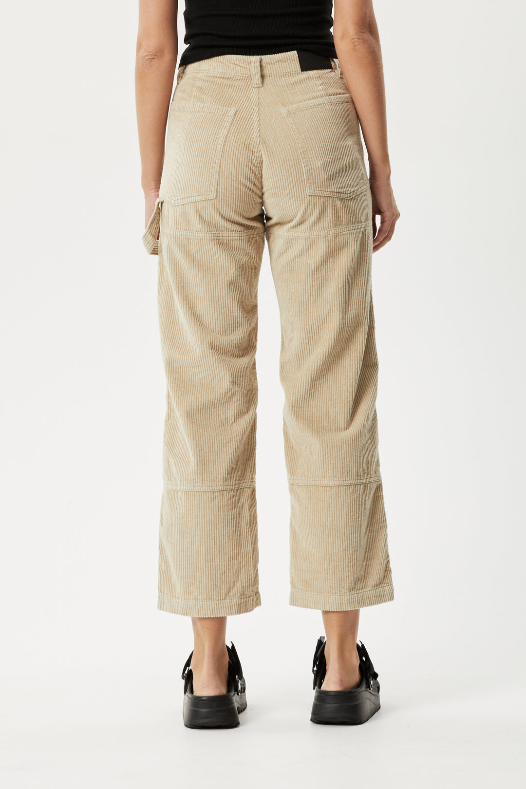 AFENDS Womens Paradise Moss - Corduroy Pants - Dark Ecru 