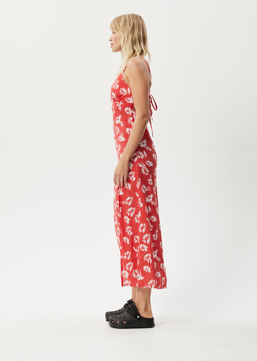 AFENDS Womens Hibiscus - Maxi Dress - Hibiscus 