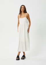 Afends Womens Calm - Seersucker Maxi Dress - White - Afends womens calm   seersucker maxi dress   white 