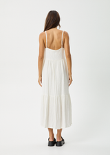 AFENDS Womens Calm - Seersucker Maxi Dress - White - Afends womens calm   seersucker maxi dress   white 