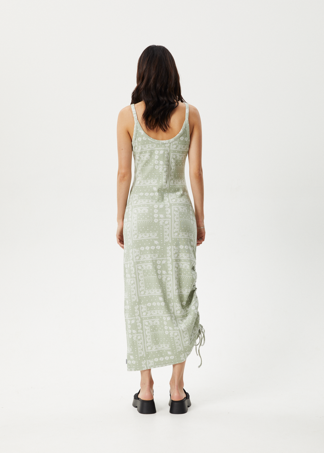 AFENDS Womens Paisley Muse - Maxi Dress - Eucalyptus 