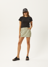 Afends Womens Lexi -  Cargo Mini Skirt - Eucalyptus - Afends womens lexi    cargo mini skirt   eucalyptus 