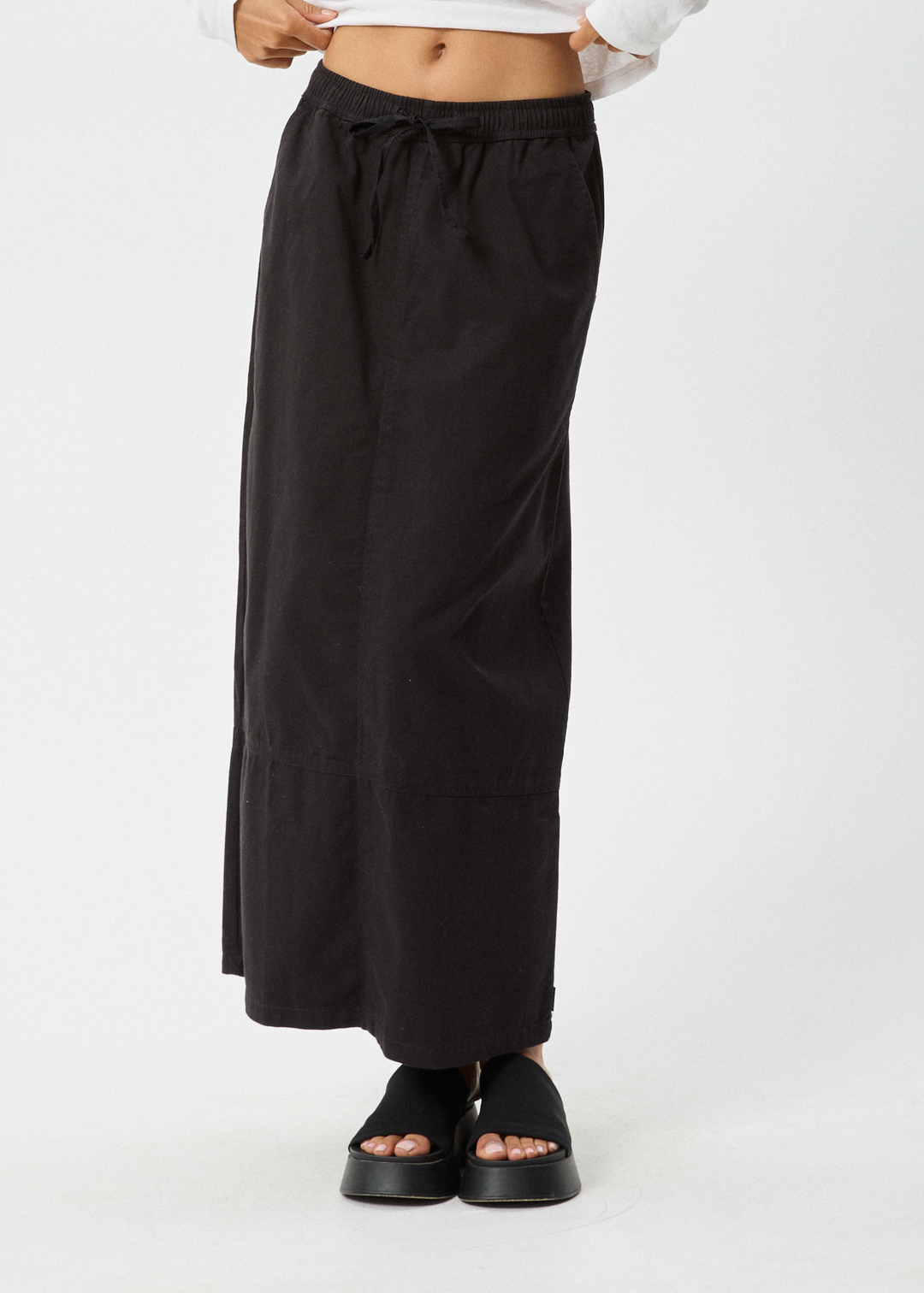 AFENDS Womens Fuji - Maxi Skirt - Black 