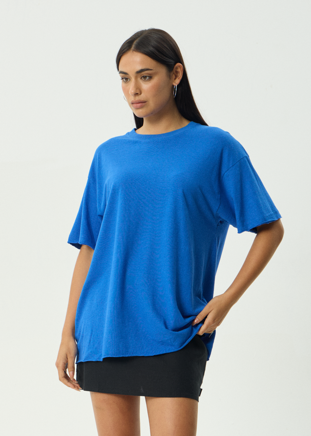 AFENDS Womens Slay - Oversized Tee - Marina