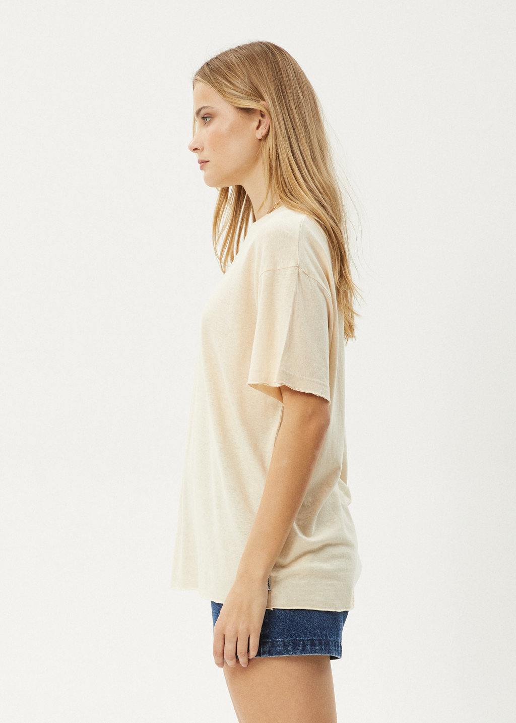 AFENDS Womens Slay - Oversized Tee - Sand