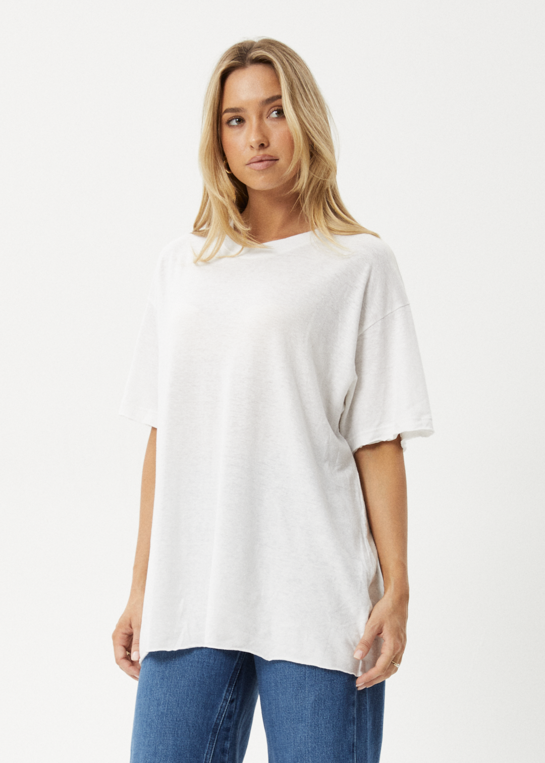 AFENDS Womens Slay - Oversized Tee - White 