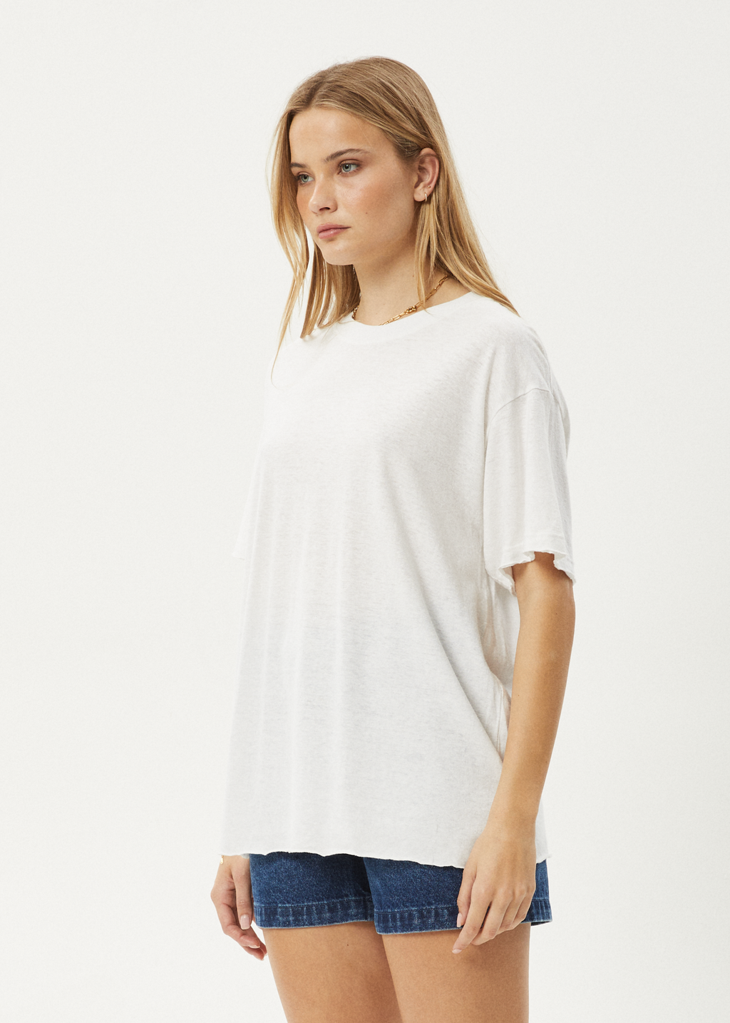 AFENDS Womens Slay - Oversized Tee - White