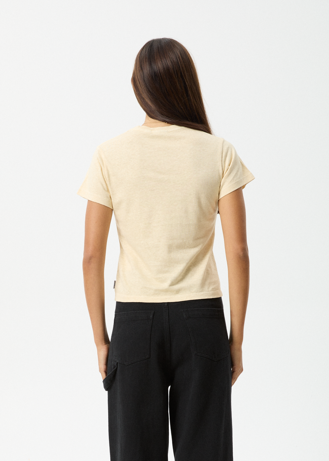 AFENDS Womens Carmen - Baby Tee - Sand 