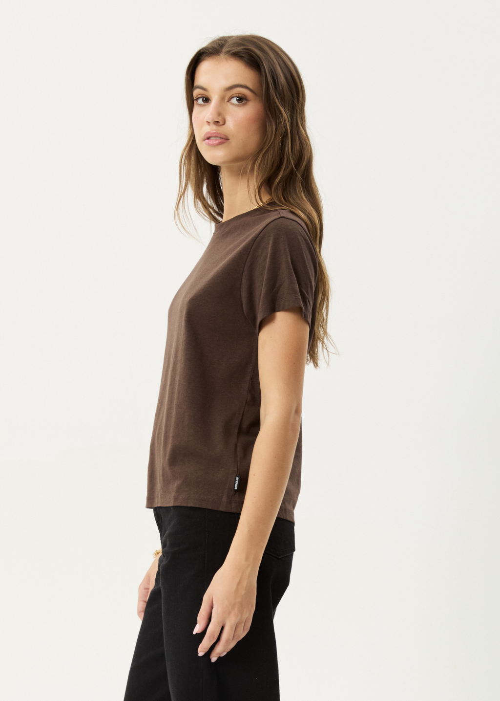 AFENDS Womens Eden - Regular Tee - Coffee