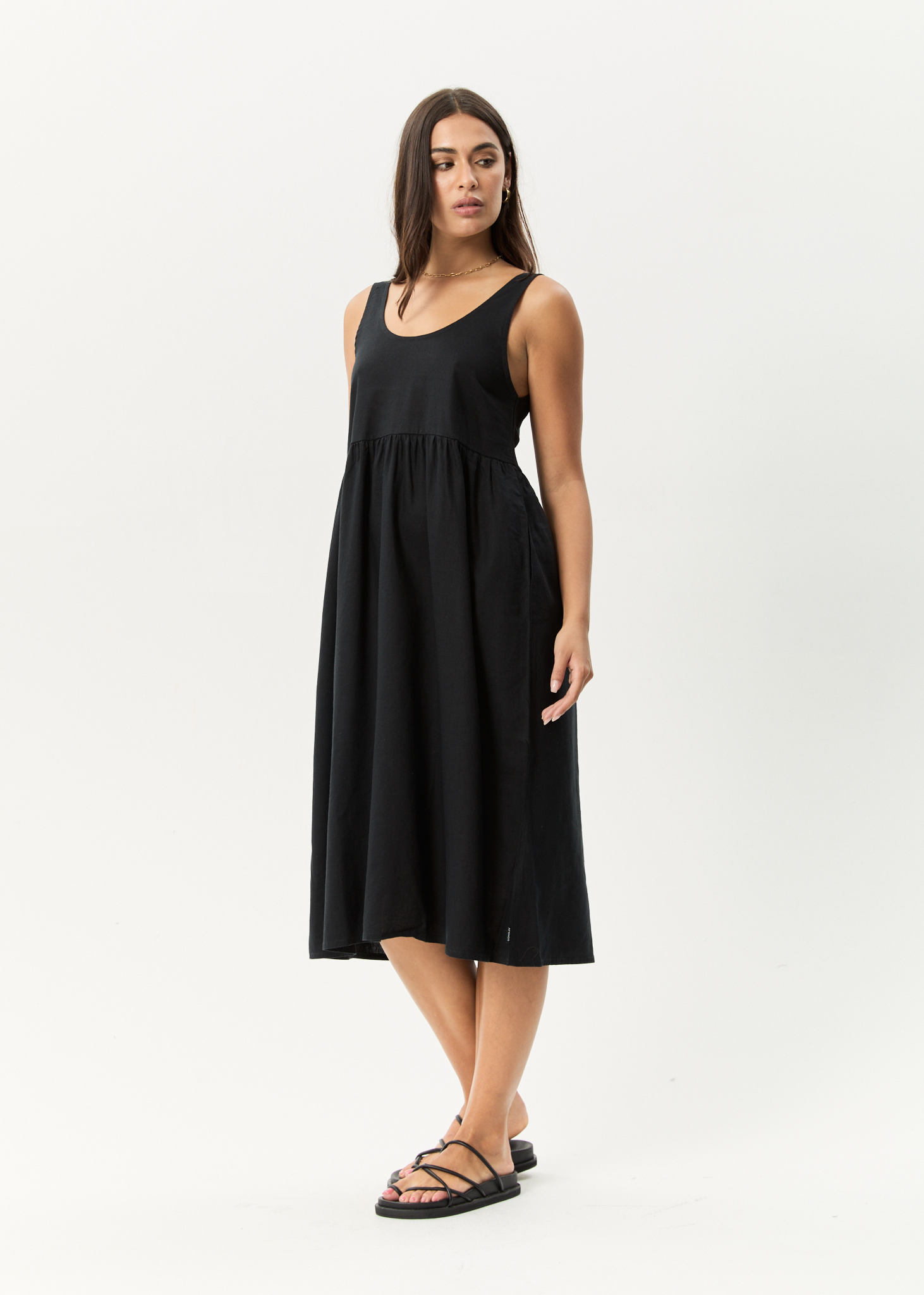 AFENDS Womens Jesse - Midi Dress - Black