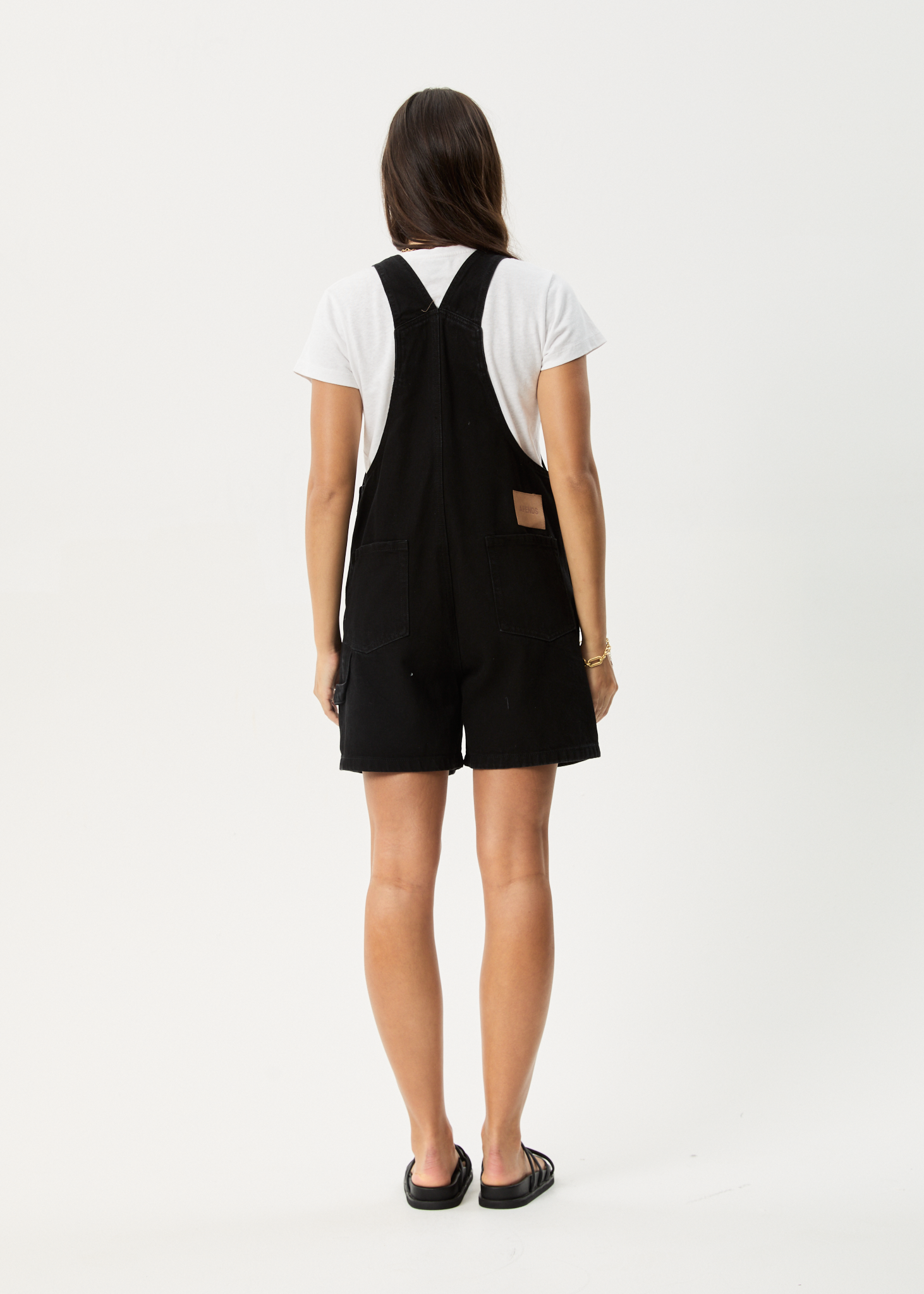AFENDS Womens Lil Louis - Denim Overall - Washed Black, XL AFENDS Womens Lil Louis - Denim Overall - Washed Black, XL