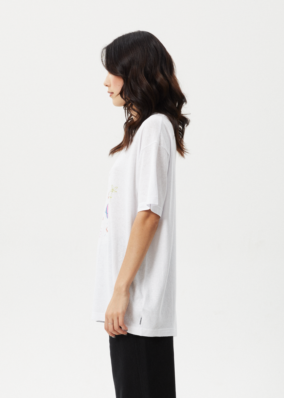 AFENDS Womens Stella - Oversized Tee - White 