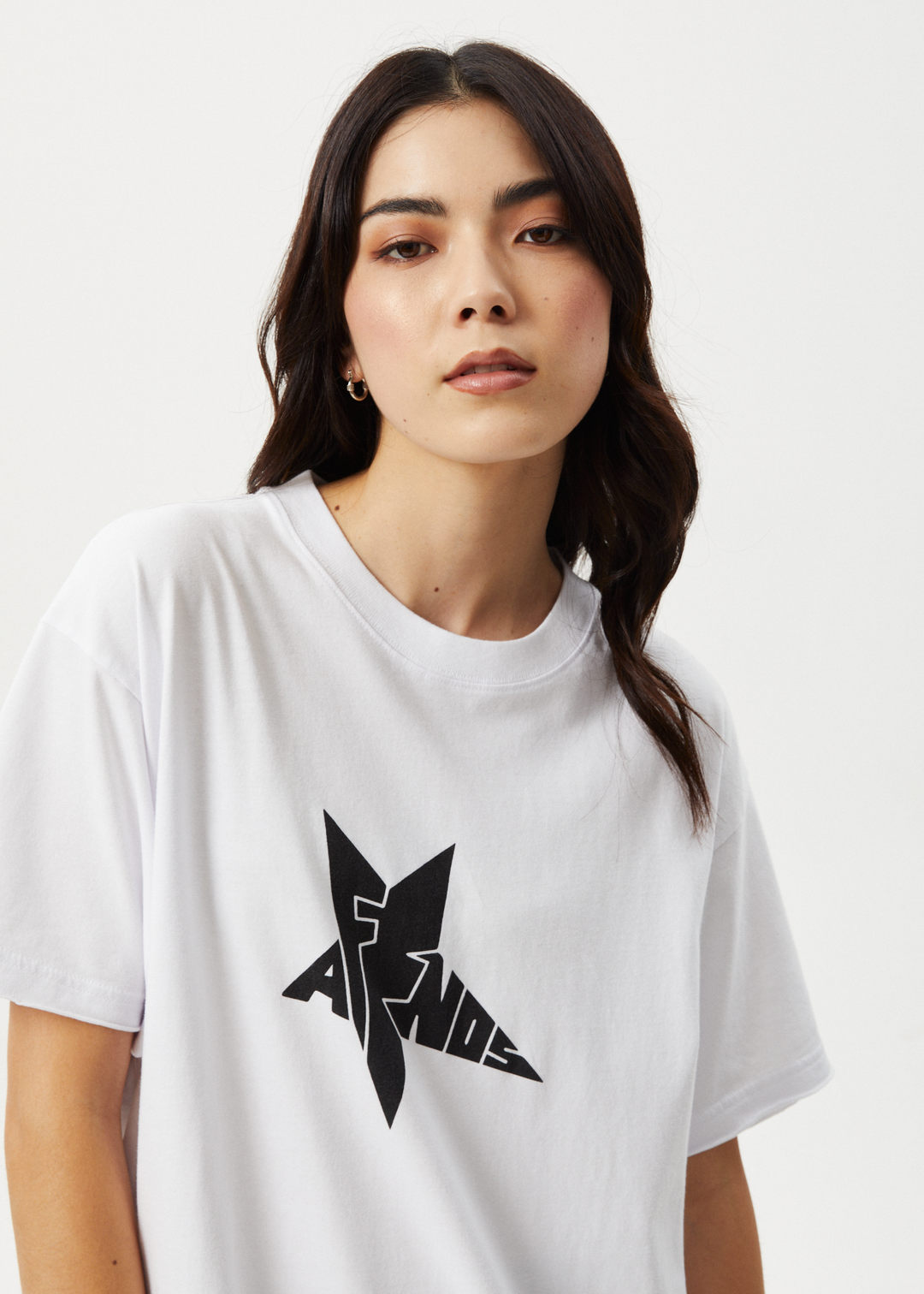 AFENDS Womens Nova - Oversized Tee - White 