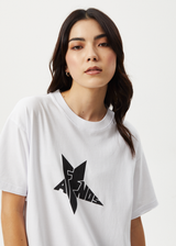 Afends Womens Nova - Oversized Tee - White - Afends womens nova   oversized tee   white 