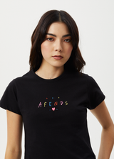 AFENDS Womens Funhouse - Baby Tee - Black - Afends womens funhouse   baby tee   black 