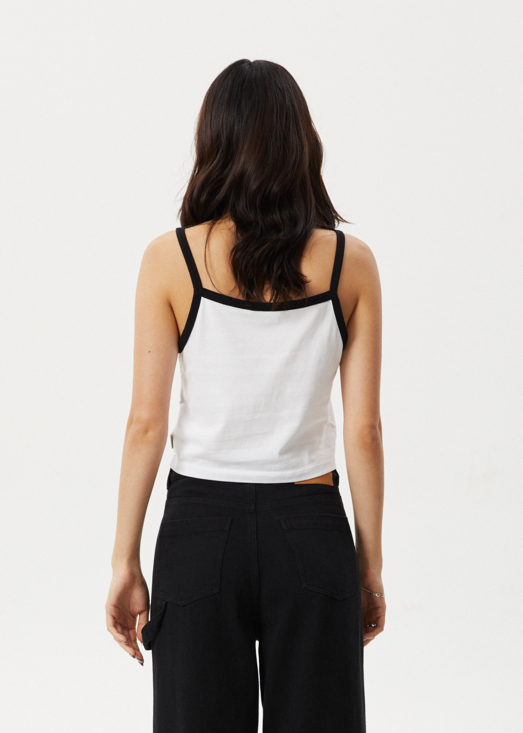 AFENDS Womens Nova - Cropped Singlet - White 