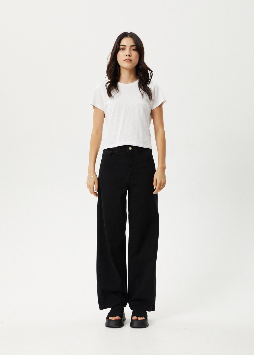 AFENDS Womens Roads - Carpenter Pants - Black 