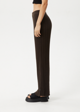 Afends Womens Landed - Knit Pant - Coffee - Afends womens landed   knit pant   coffee 