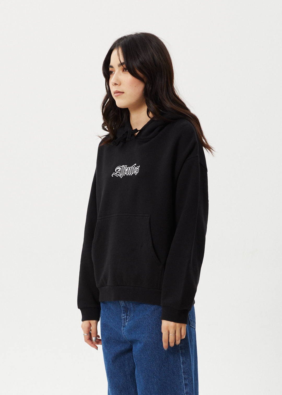 AFENDS Womens Burning - Pull On Hood - Black 