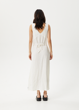 Afends Womens Focus - Seersucker Maxi Dress - White - Afends womens focus   seersucker maxi dress   white 