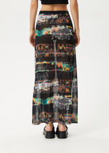 Afends Womens Astral - Sheer Maxi Skirt - Black - Afends womens astral   sheer maxi skirt   black 