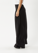 AFENDS Womens Grace - Cupro Maxi Skirt - Black - Afends womens grace   cupro maxi skirt   black 