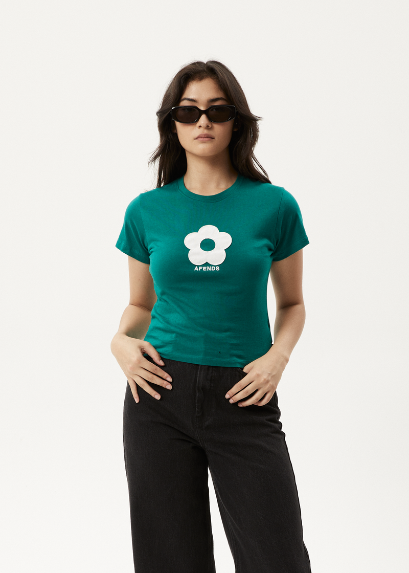 Afends Womens Blossom - Baby T-Shirt - Pine