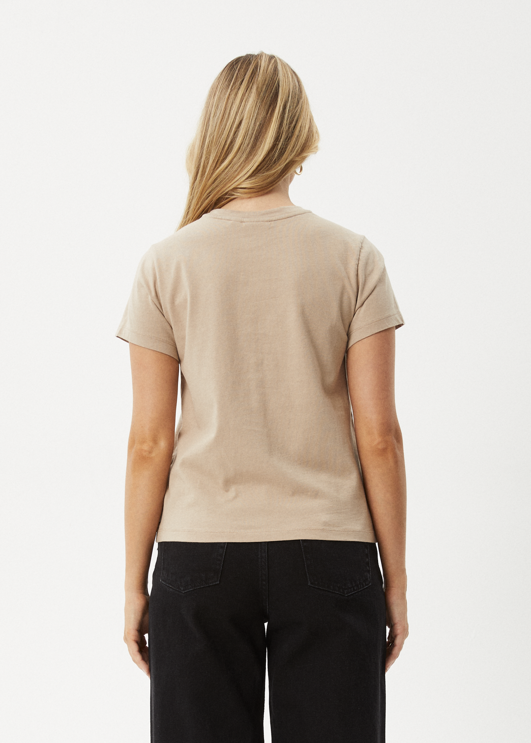 AFENDS Womens Garden Buds - Classic T-Shirt - Taupe 