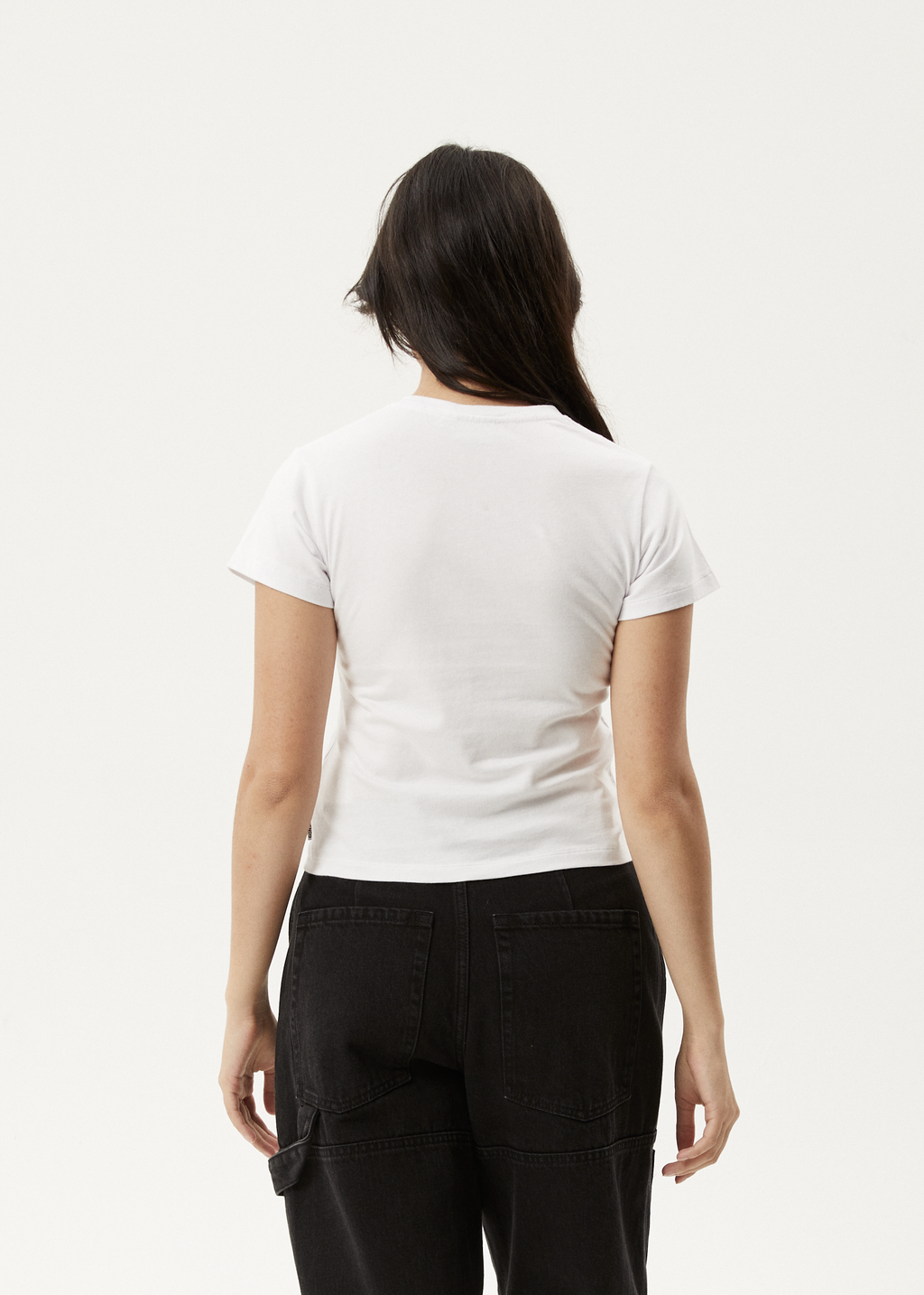 AFENDS Womens Worlds Above - Baby Tee - White