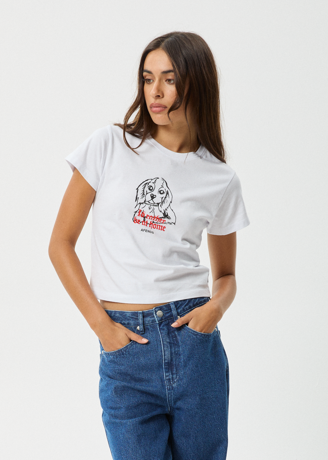 AFENDS Womens Hunny - Baby T-Shirt - White 