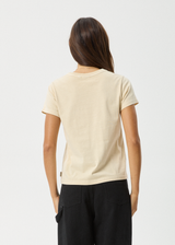Afends Womens Homeroom - Classic T-Shirt - Sesame - Afends womens homeroom   classic t shirt   sesame 