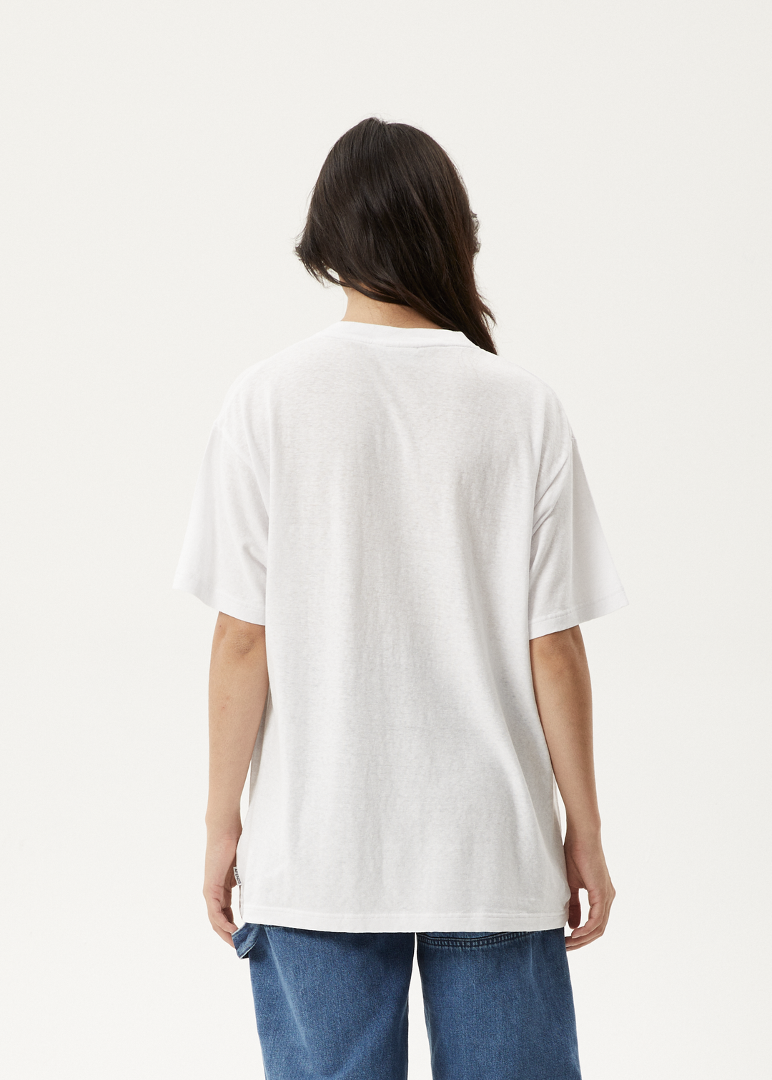 AFENDS Womens Nans House - Oversized T-Shirt - White 