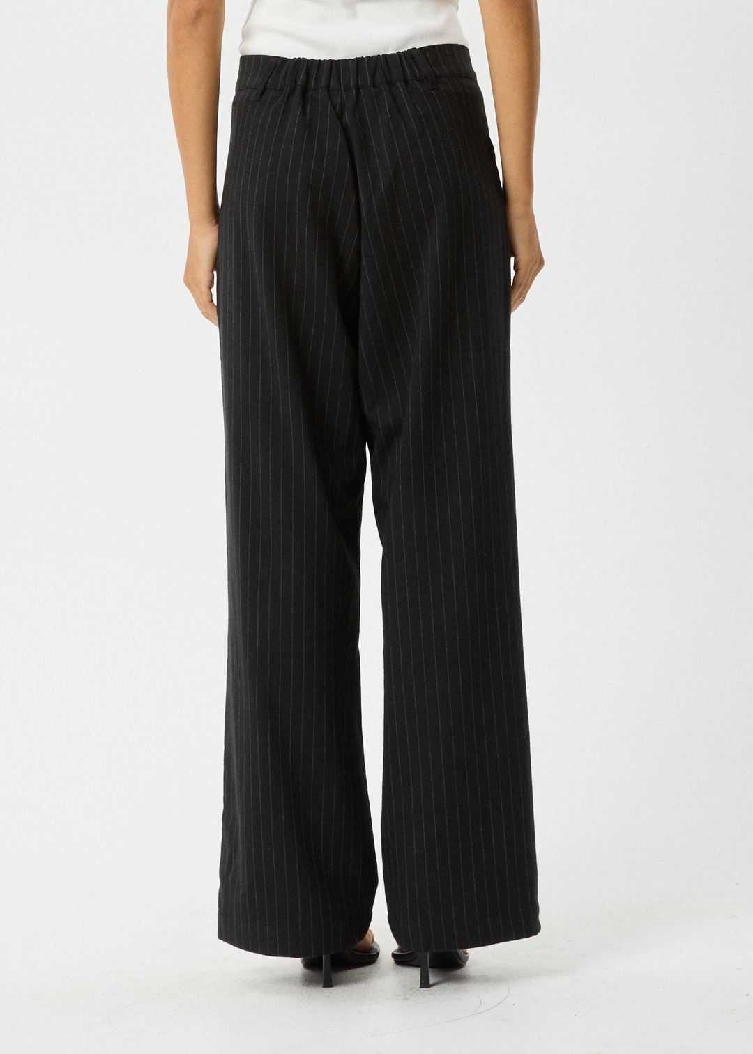 AFENDS Womens Business - Pleat Trouser - Black 