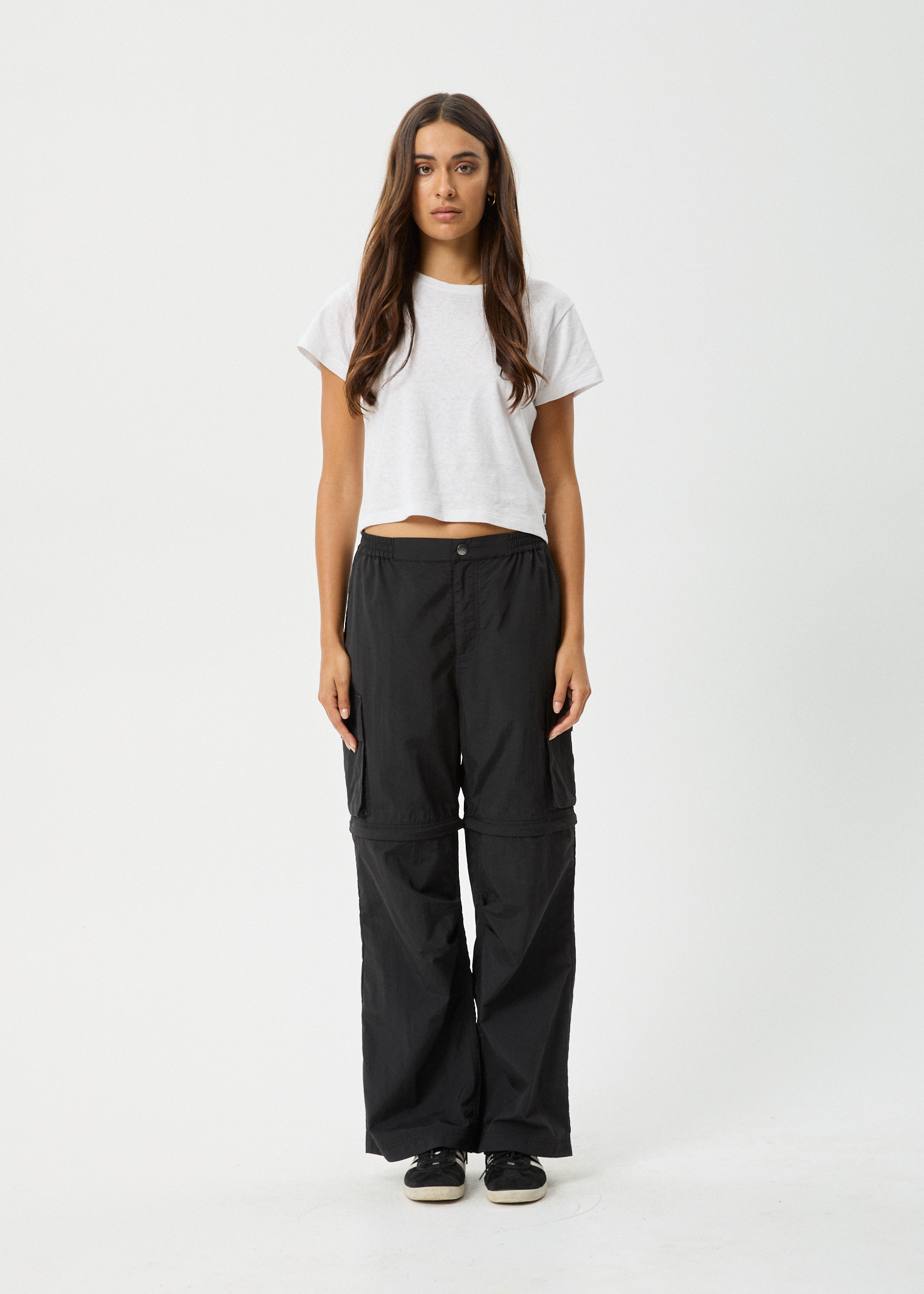 AFENDS Womens Instinct Zip Off Cargo Pant Black