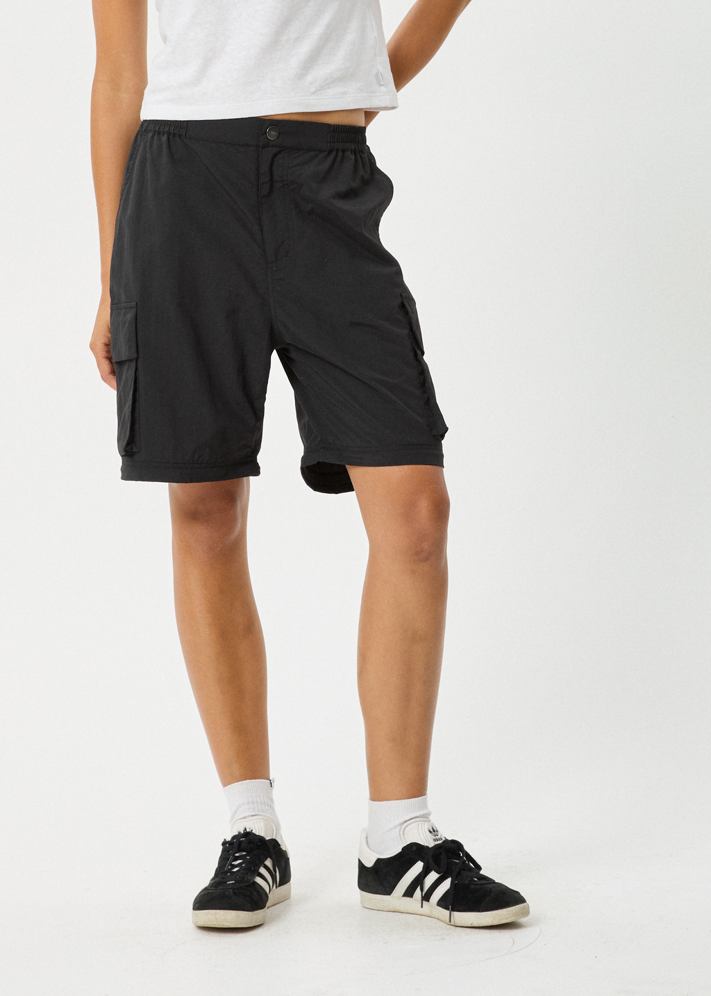 AFENDS Womens Instinct - Zip Off Cargo Pant - Black