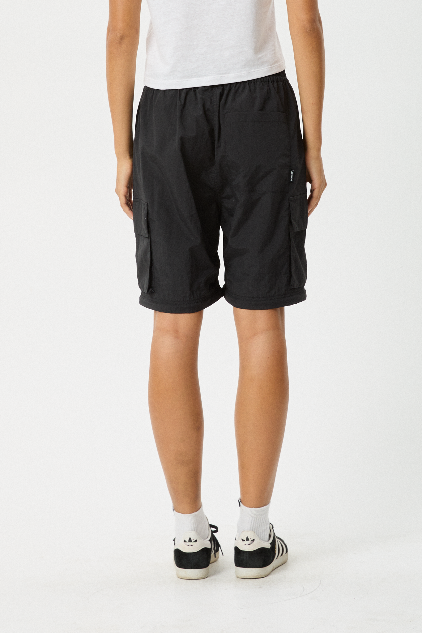 AFENDS Womens Instinct - Zip Off Cargo Pant - Black