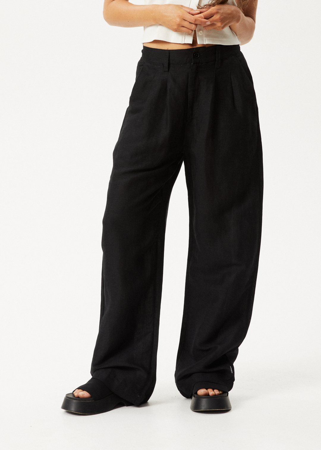 AFENDS Womens Maison - Pants - Black 