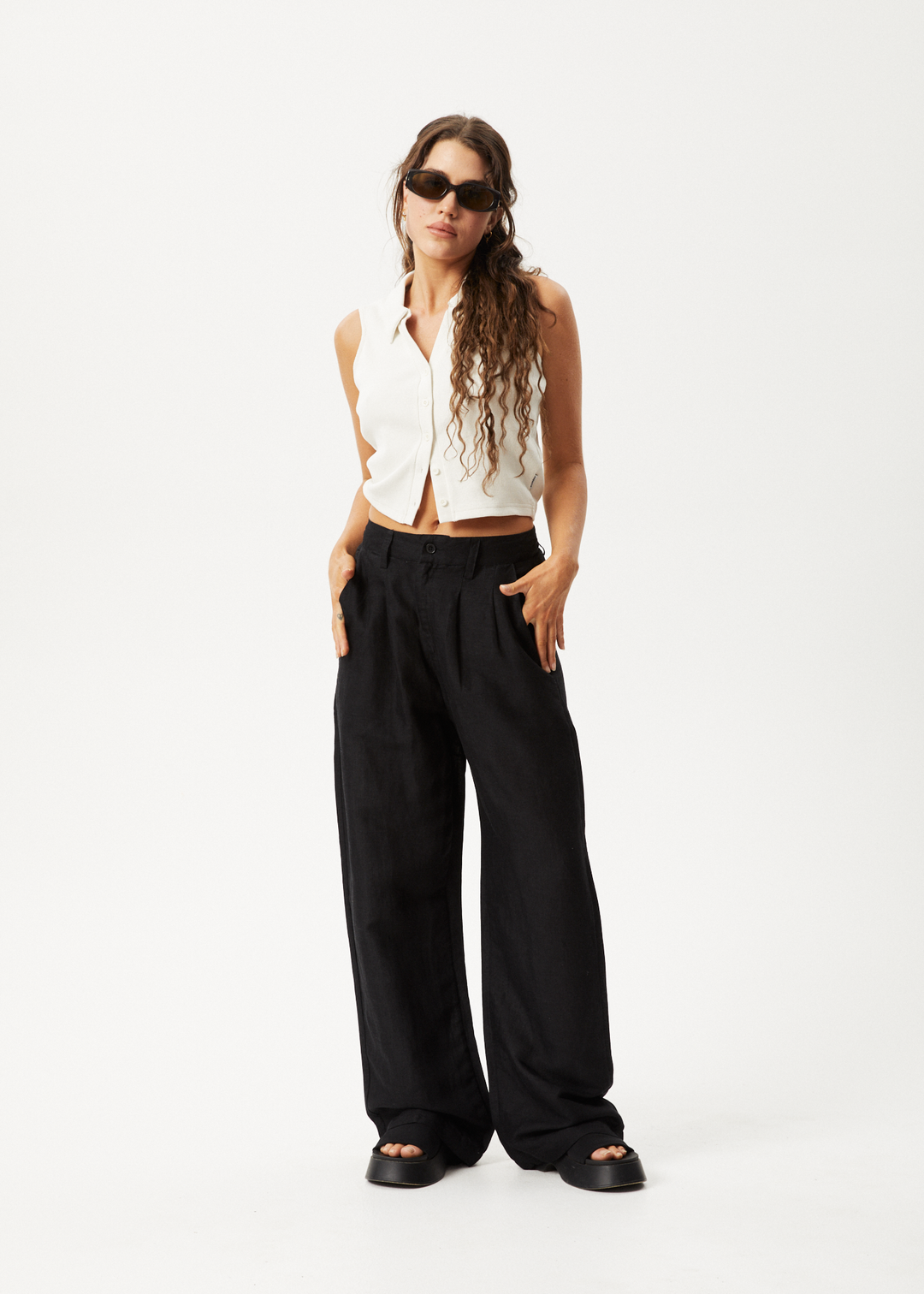 AFENDS Womens Maison - Pants - Black 