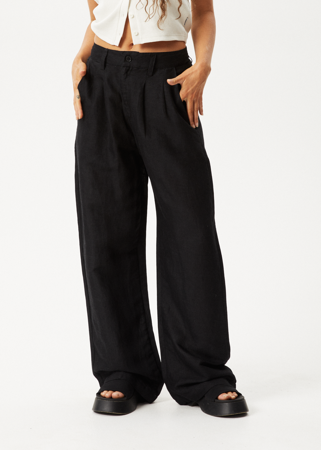 AFENDS Womens Maison - Pants - Black 