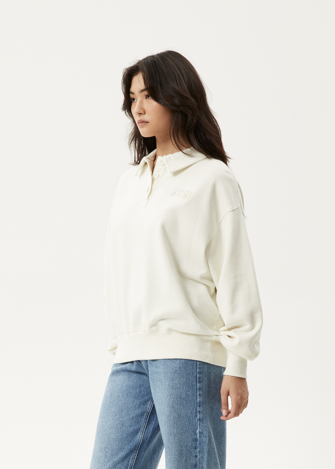 AFENDS Womens Ellie - Sweatshirt - Off White 