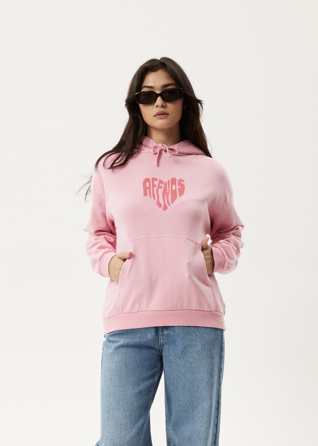 AFENDS Womens Mara - Pull On Hood - Powder Pink 