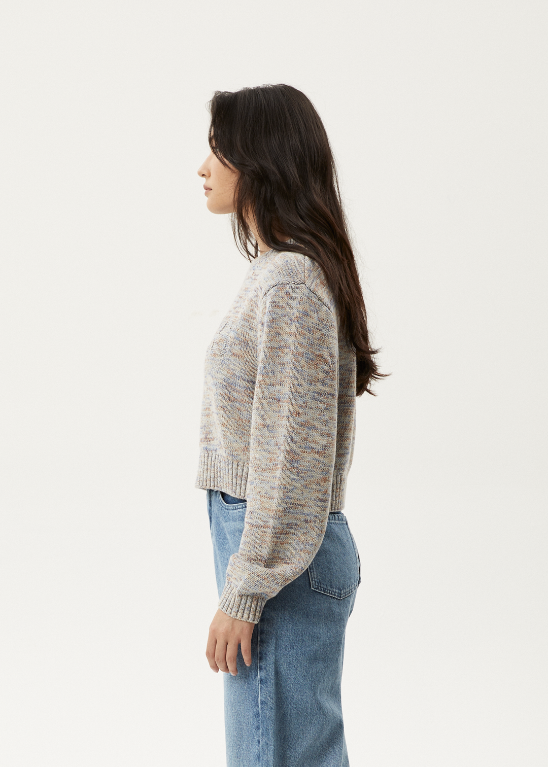 AFENDS Womens Ambient - Knit Jumper - Blue 