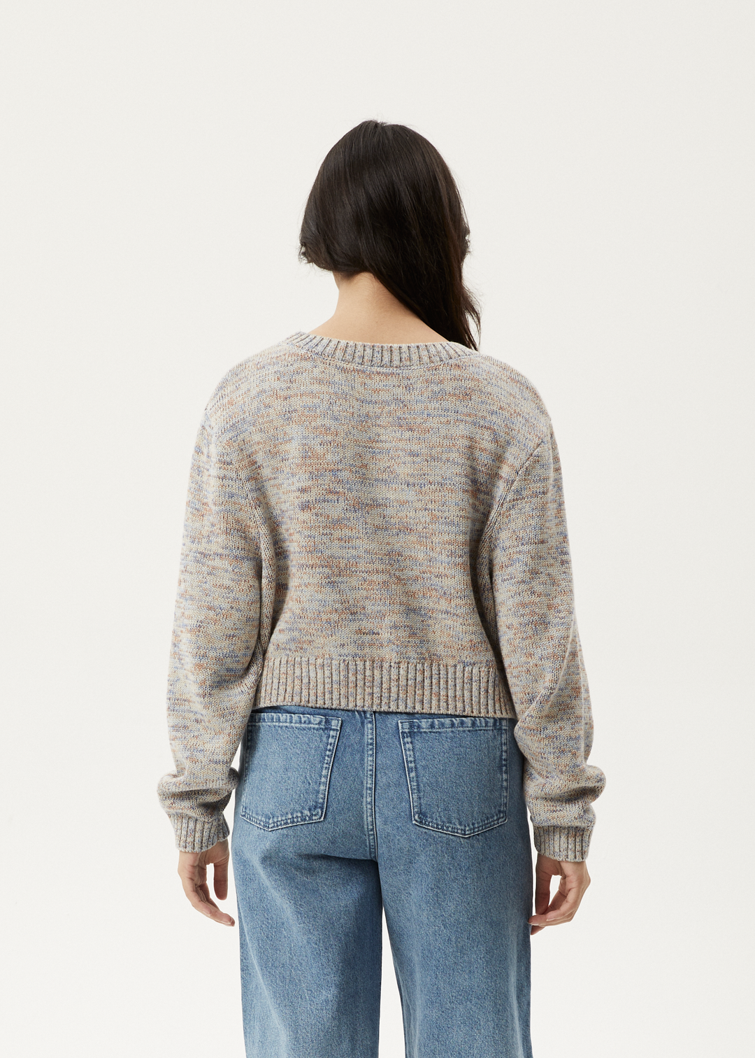 AFENDS Womens Ambient - Knit Jumper - Blue 