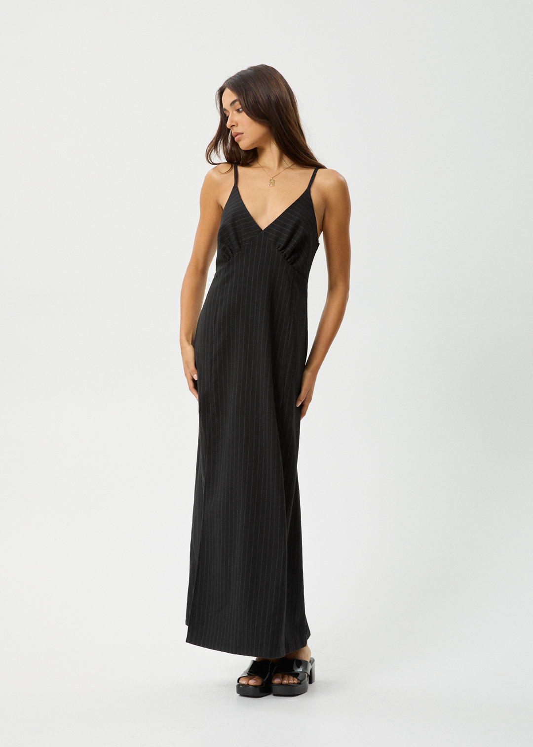 AFENDS Womens Business - Maxi Dress - Black 