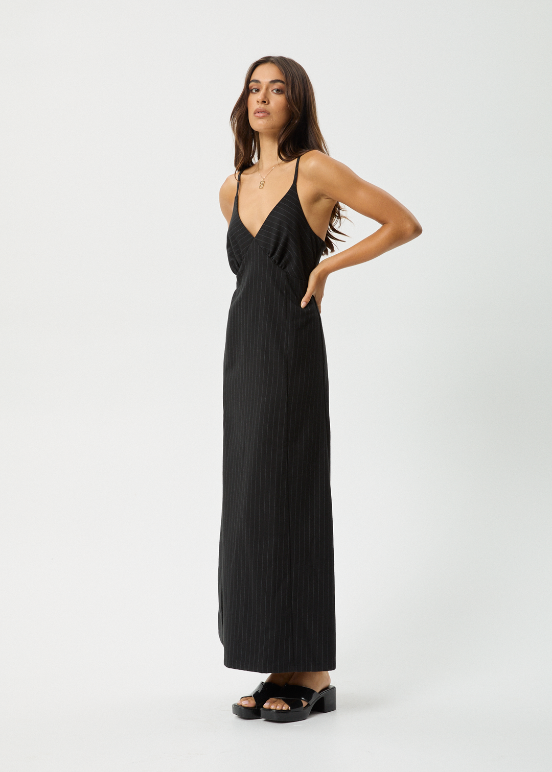 AFENDS Womens Business - Maxi Dress - Black 