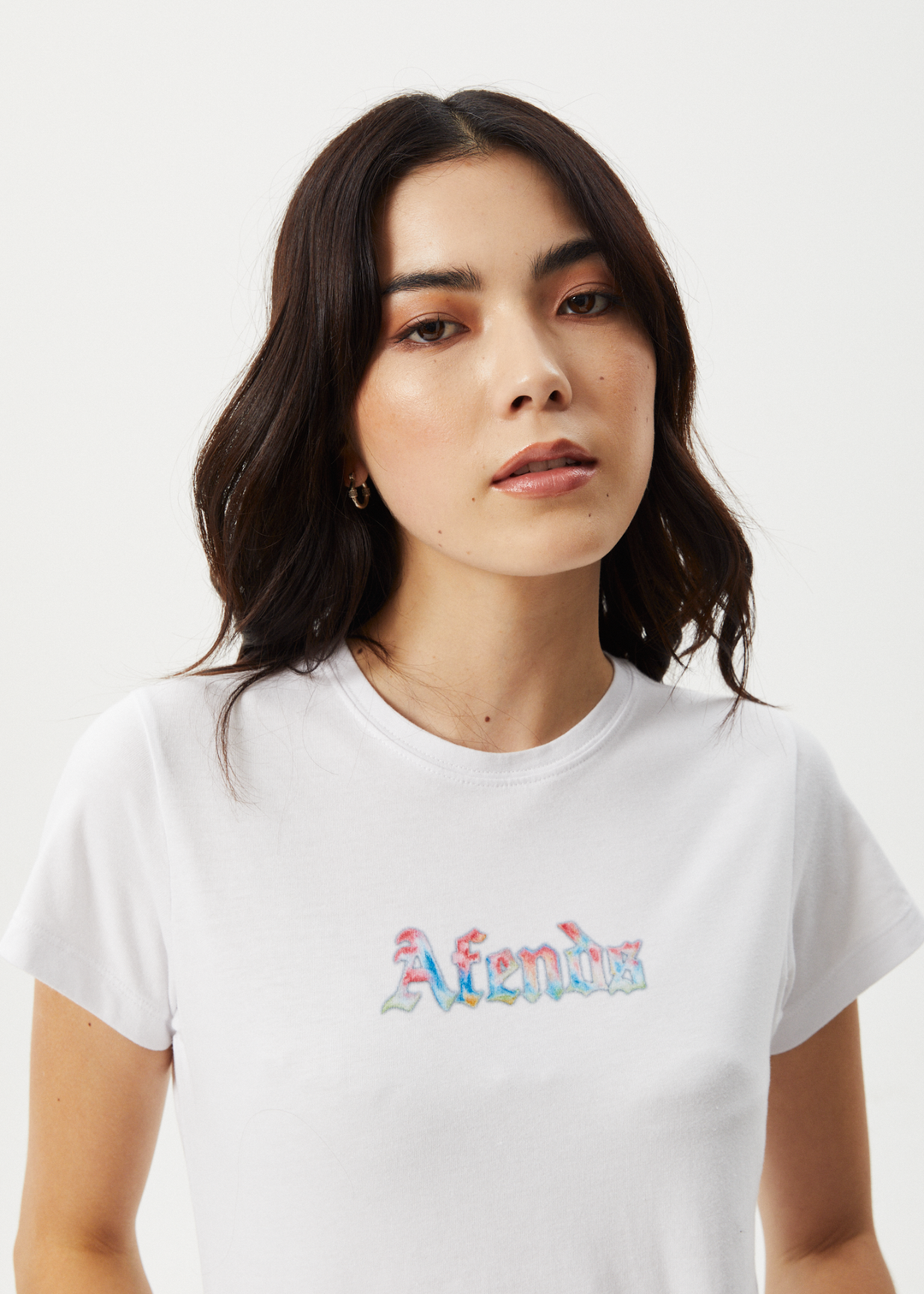 AFENDS Womens Nirvana - Baby Tee - White 