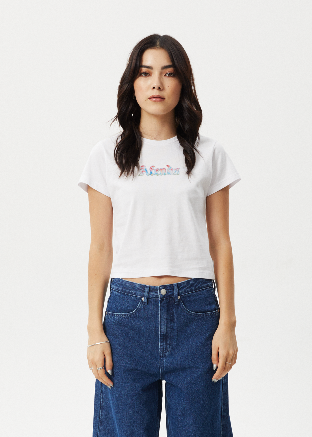 AFENDS Womens Nirvana - Baby Tee - White 