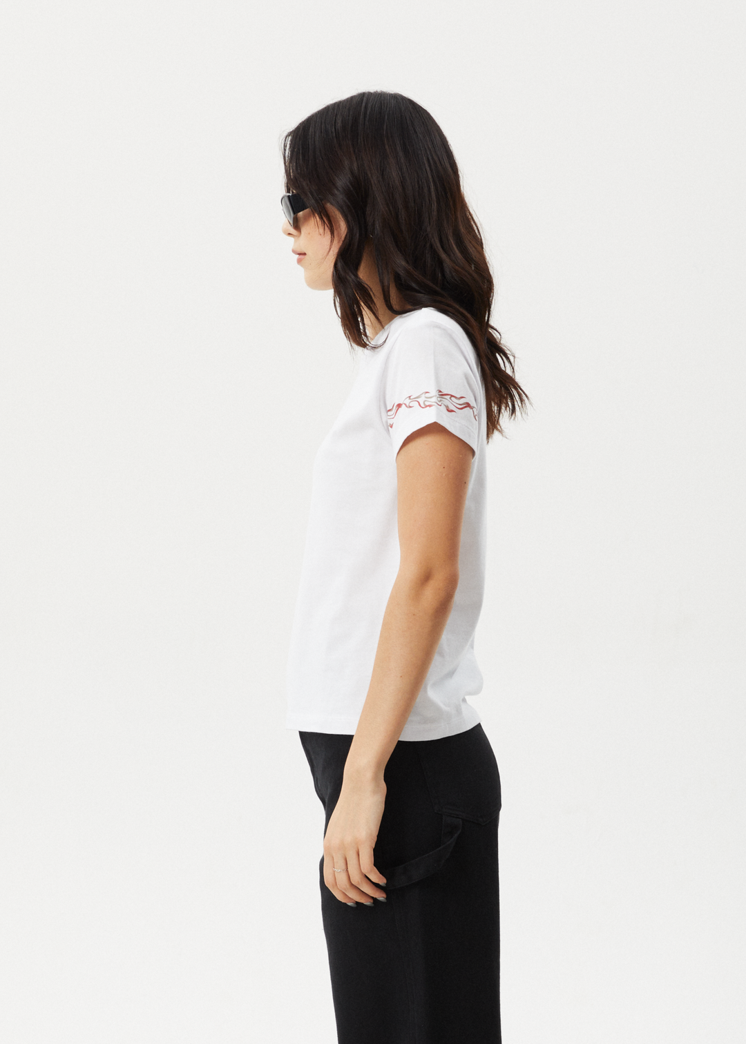 AFENDS Womens Scorched - Regular Tee - White 